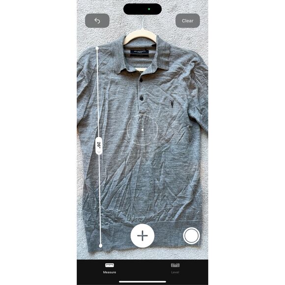 NWOT ALLSAINTS MERINO LONG SLEEVE RAMSKULL POLO SHIRT, XS $170 G38 - Picture 8 of 9